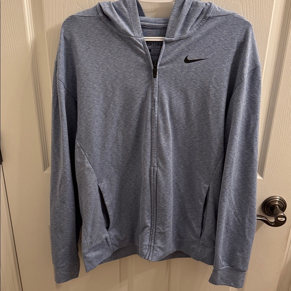 Nike Heather Blue Full-Zip Hoodie